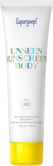 Supergoop! Unseen Sunscreen Body SPF 40 - Clear & Invisible Sun Protection - 3.4 fl oz - Weightle... | Amazon (US)