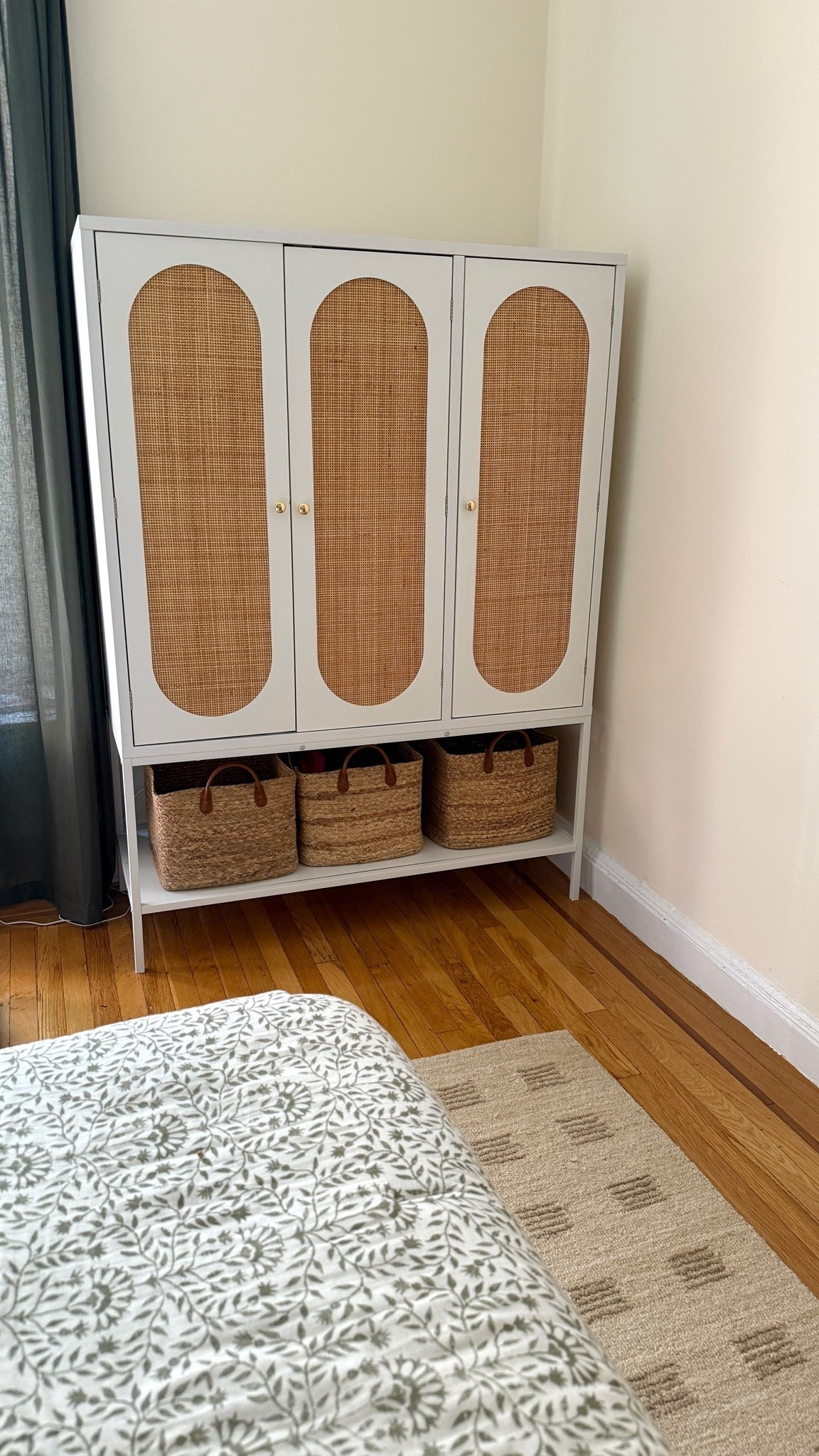 Apartment Bedroom corner organization. Love these baskets from @Target

#LTKHome