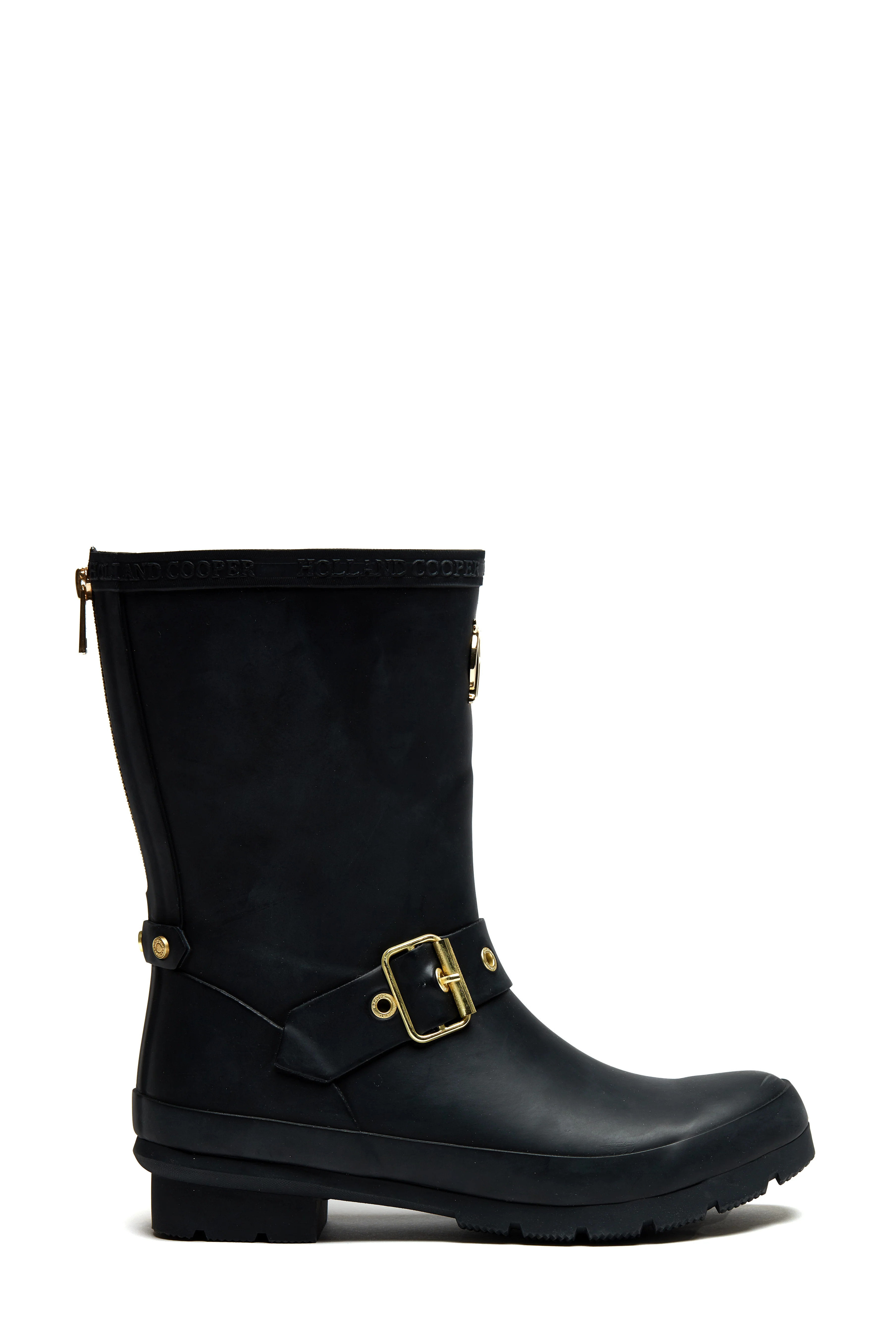 Sherpa Lined Chelsea Wellington (Matte Black) | Holland Cooper