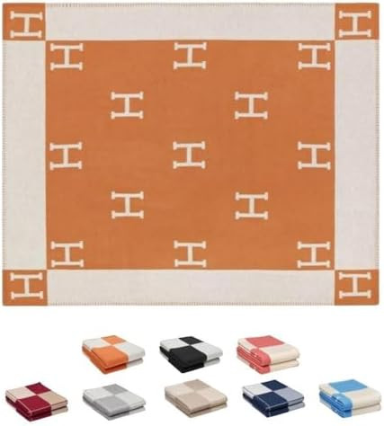 Fcteap Sofa Throw Blanket for Women Fleece Cashmere Plaid Soft Warm Shawl Thick Knitted Plush Coz... | Amazon (US)