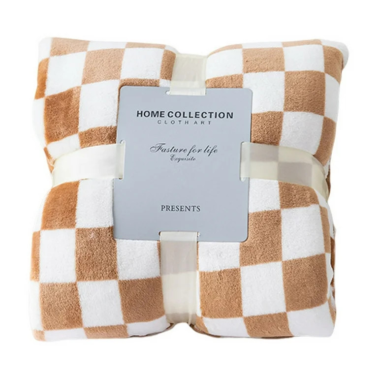 Fusipu Throw Blankets Checkerboard Grid Chessboard Warmer Comfort Plush Reversible Cozy Decor for... | Walmart (US)