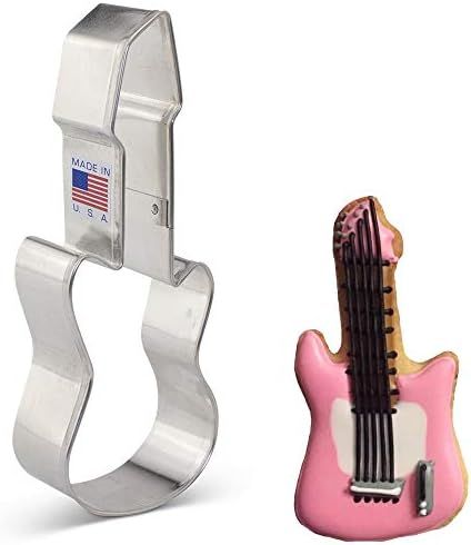 Ann Clark Cookie Cutters Rock 'n Roll Instrument/Electric Guitar Cookie Cutter, 5.25" | Amazon (US)