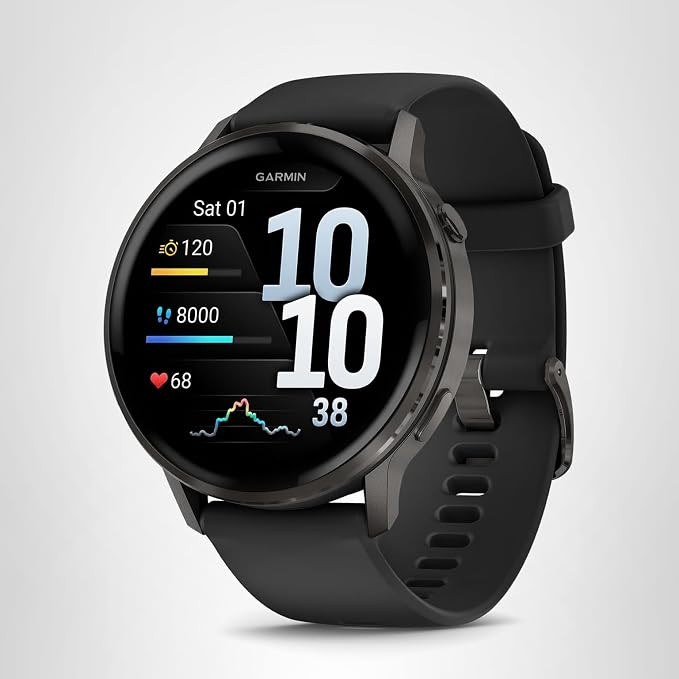 Garmin Venu® 4, 45mm, Advanced Health and Fitness GPS Smartwatch, Bright and Colorful Display, B... | Amazon (US)