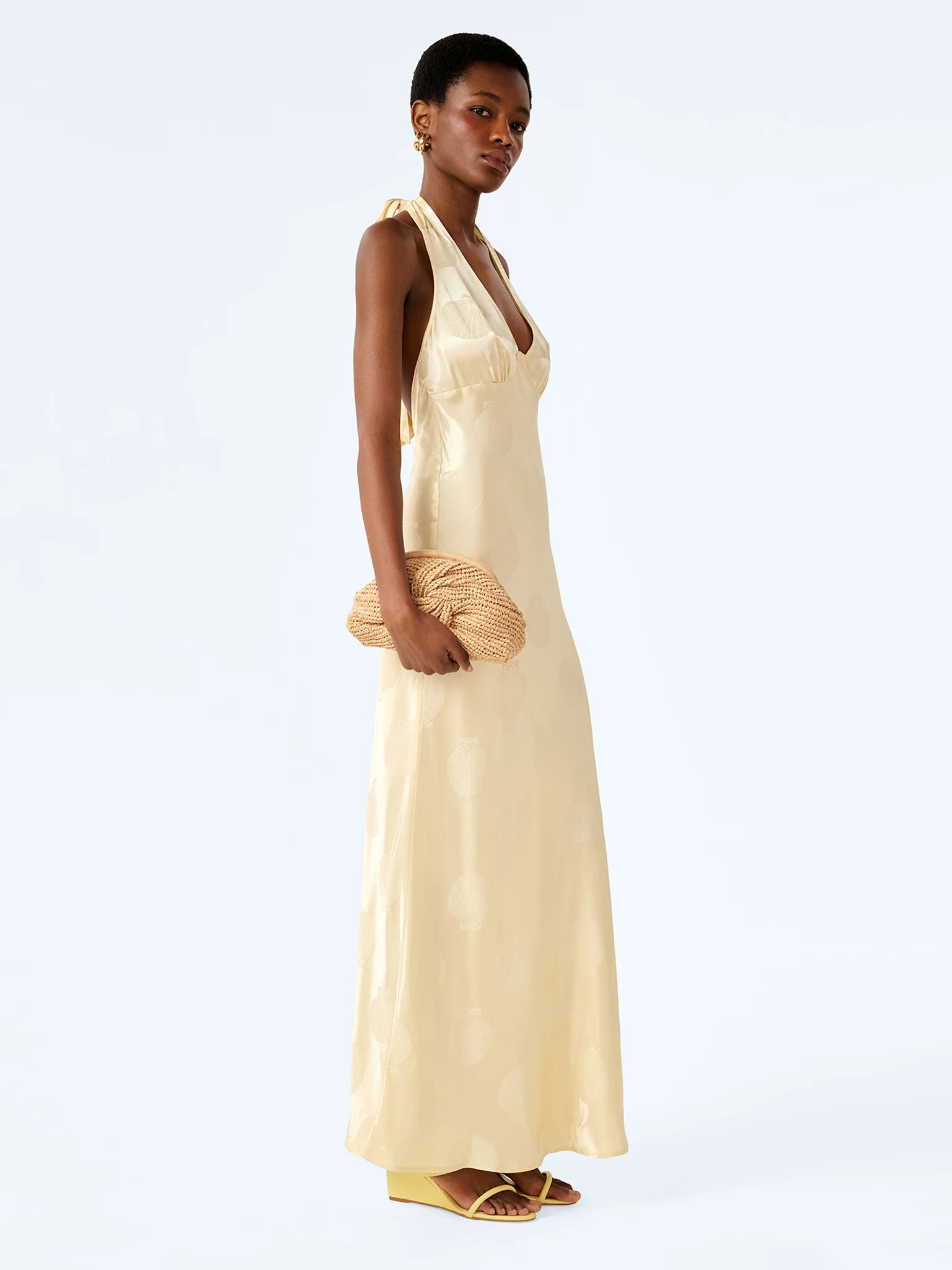 Teo Maxi Dress in Double Cream | OMNES UK