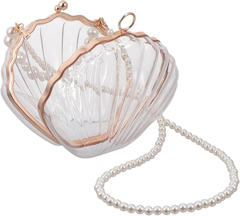 Shell Bag for Women Crossbody Pearl Shoulder Bag Elegant and Practical for Daily Use | Amazon (US)