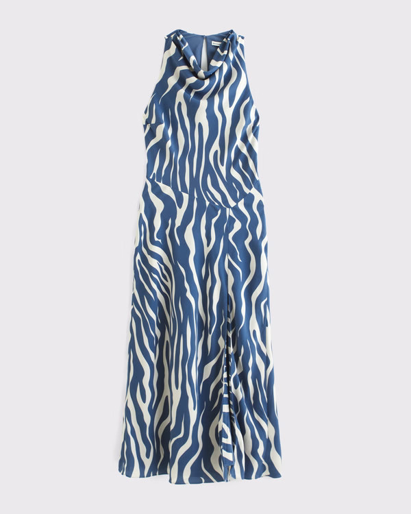 Cowl Neck Midi Dress | Abercrombie & Fitch (US)