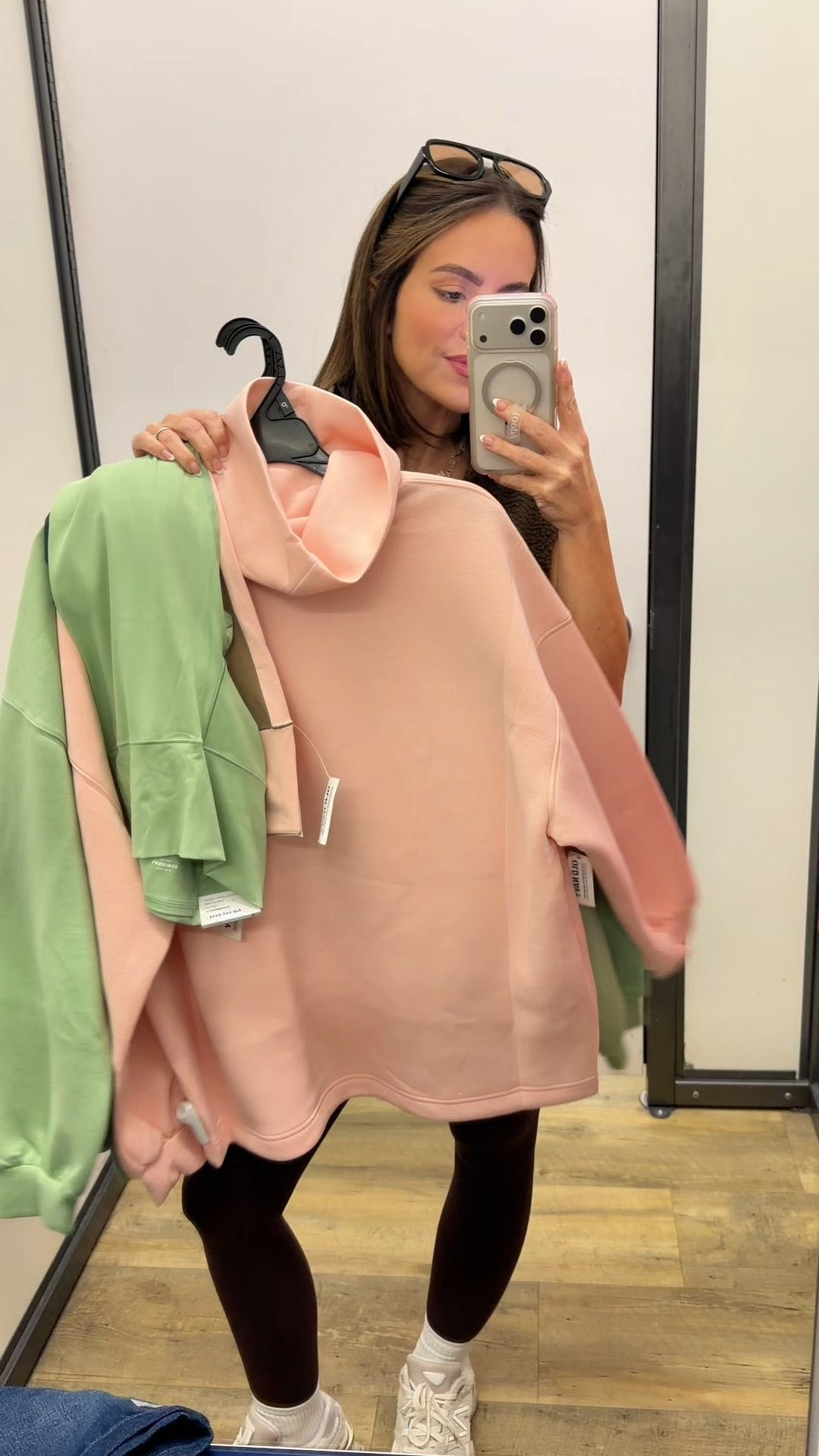 Wearing a small in tops and a xs in leggings 

OLD NAVY NEW ARRIVALS 🔥✨
These ultra-soft, buttery smooth Old Navy lounge + athleisure sets are EVERYTHING. The oversized funnel-neck sweatshirt + color-block leggings are seriously the coziest pieces I’ve tried on this season 😍 Perfect for school drop-off, travel days, workouts, or just looking cute while staying comfy.

✨ ALL linked in my TikTok Shop + ON SALE NOW!
✨ Trending Old Navy outfits
✨ Softest sweatshirts ever
✨ Viral leggings that snatch + smooth
✨ Affordable athleisure try-on haul
✨ Comfy travel outfit ideas

Run, don’t walk — these colors are selling out fast! 🏃‍♀️💨 #oldnavyhaul #oldnavyfinds #athleisureoutfits  #falloutfits2025 #comfyclothes #momstyle #traveloutfit #loungewearset #oldnavysale #softestclothes #tryonhaul 


#LTKSaleAlert #LTKgrwm #LTKootd