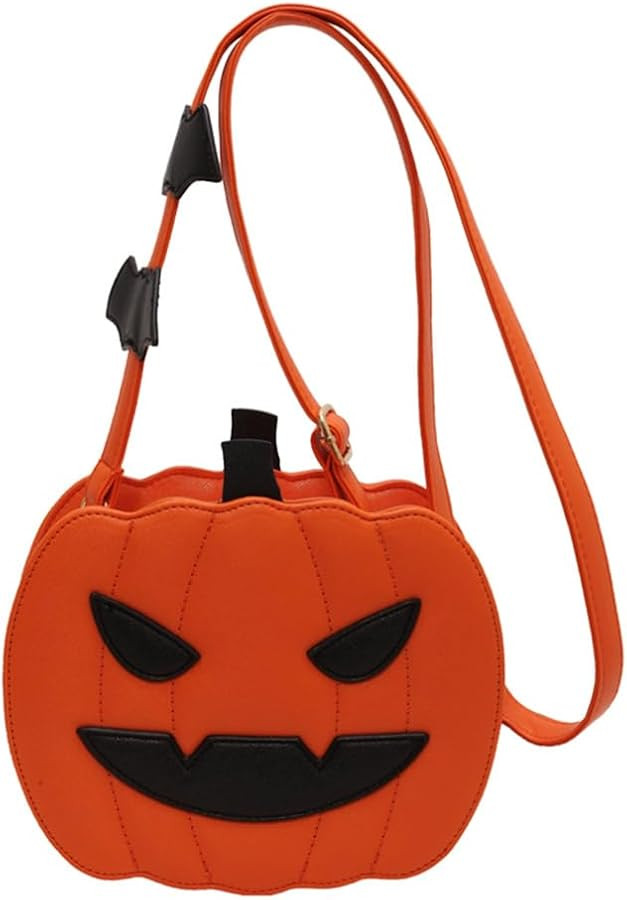 Halloween Pumpkin Crossbody Bag for Women Novelty Pumpkin Purse Halloween Devil Shoulder Bag Funn... | Amazon (US)