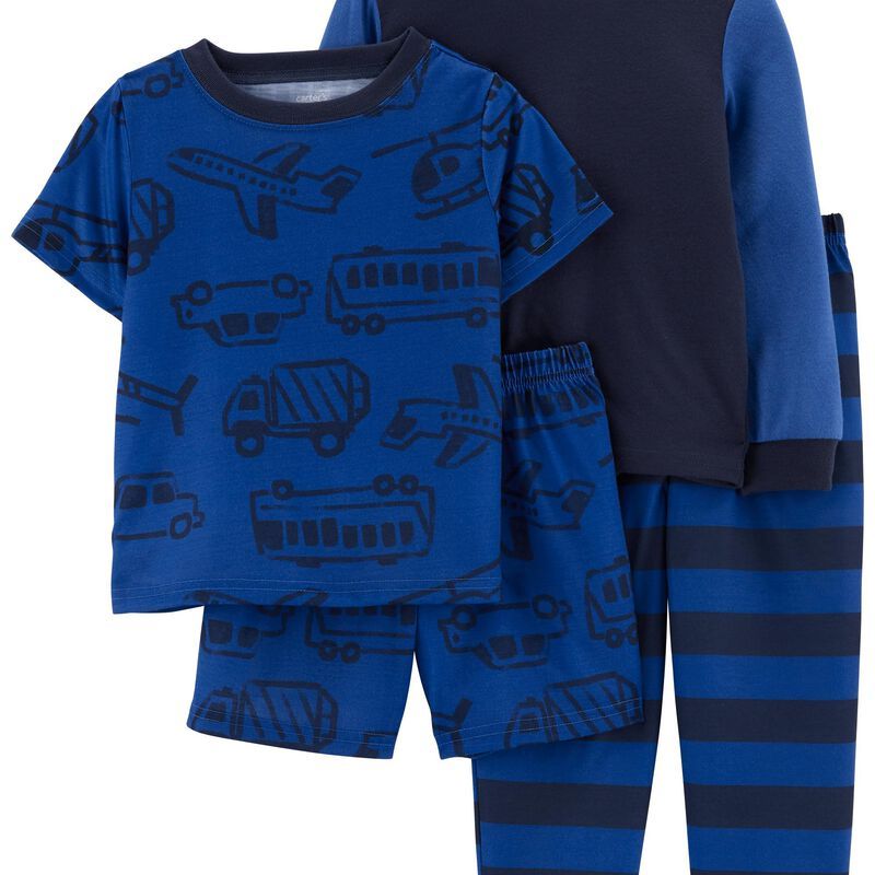 4-Piece Transportation Loose Fit PJs | Carter's