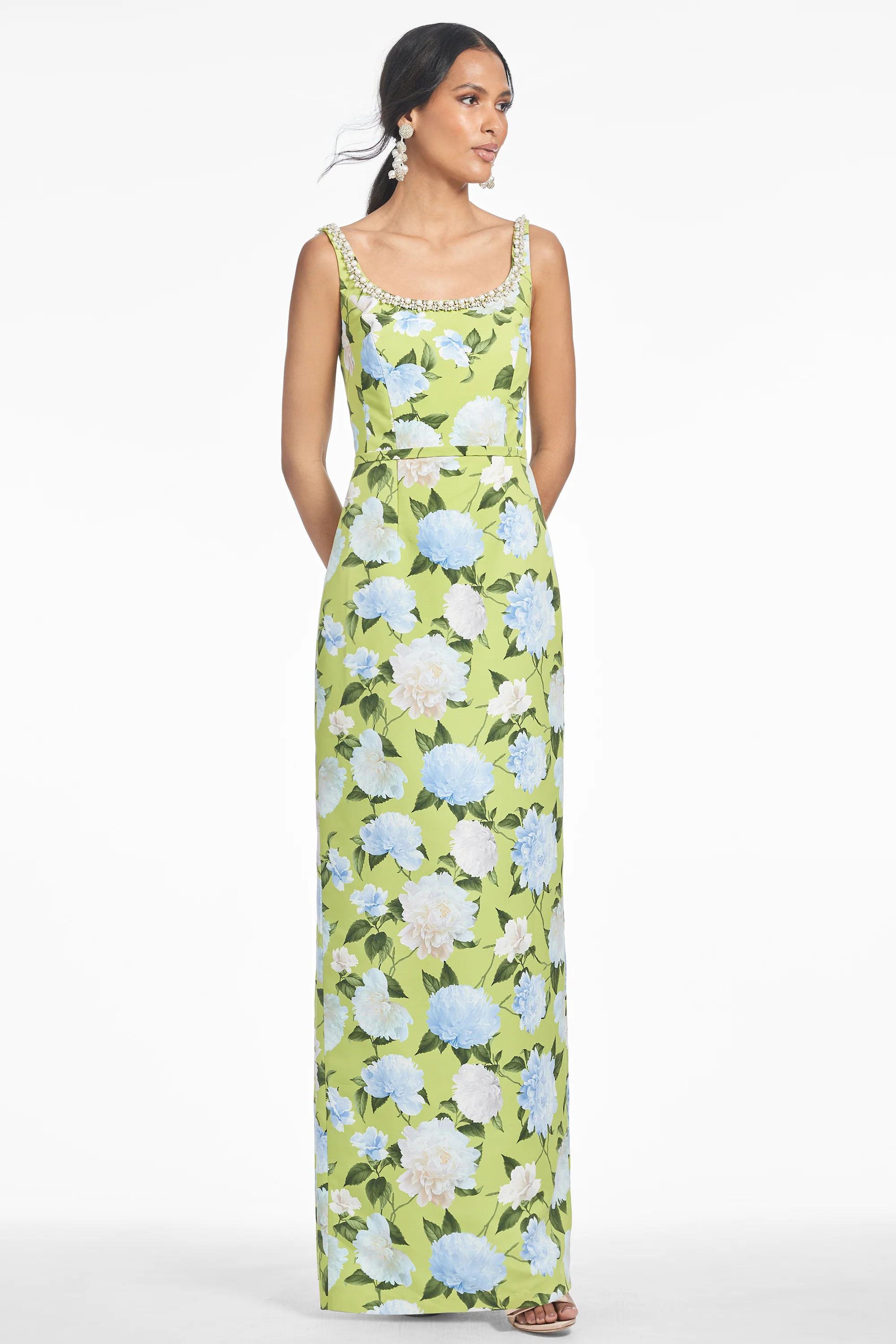 LANA GOWN - CITRINE PEONIES | Sachin and Babi