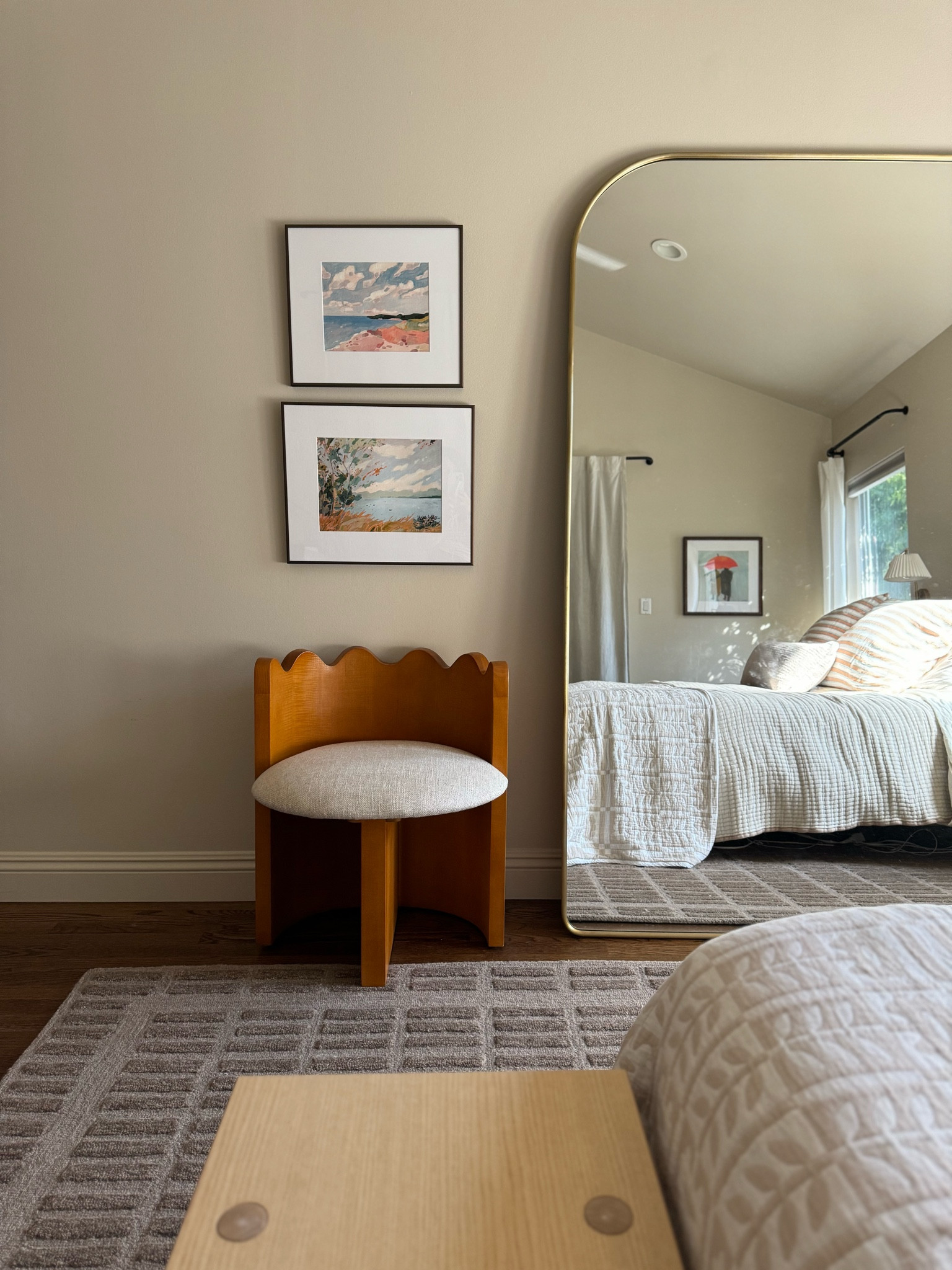 little bedroom updates — new art and accent chair to drape my clothes on top of ✨

#LTKhome