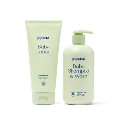 Pipette Baby Bath Wash Gift Set - Shampoo & Lotion - 17.5 fl oz/2ct | Target
