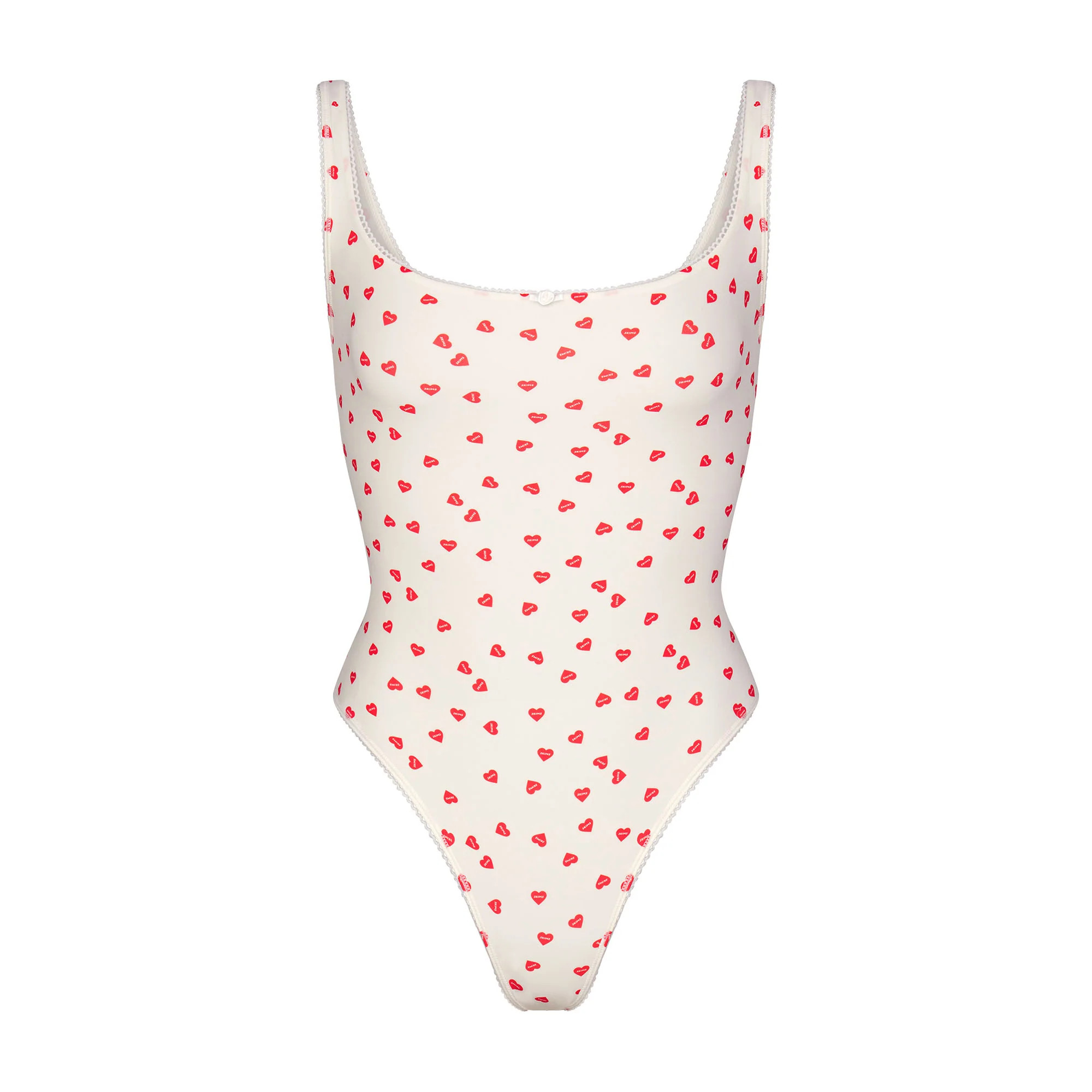 PICOT TRIM SQUARE NECK BODYSUIT | SKIMS (US)