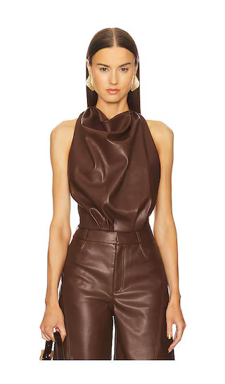 Cult Gaia Adrienne Top in Chocolate. - size XS | Revolve Clothing (Global)
