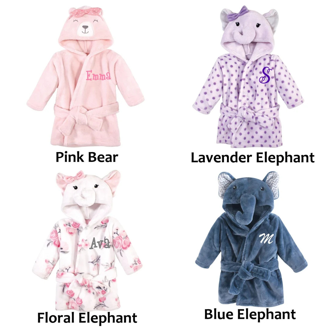 Personalized Baby Bathrobe Infant Bathrobe Girl Bathrobe - Etsy | Etsy (US)