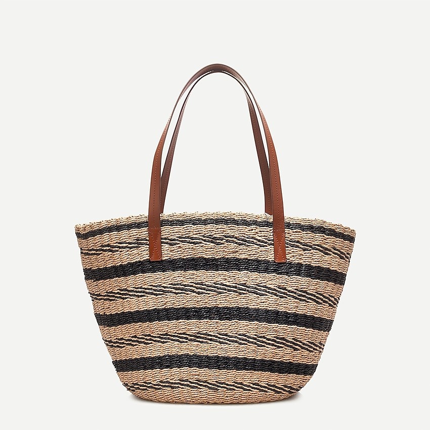 Woven straw market tote | J. Crew US