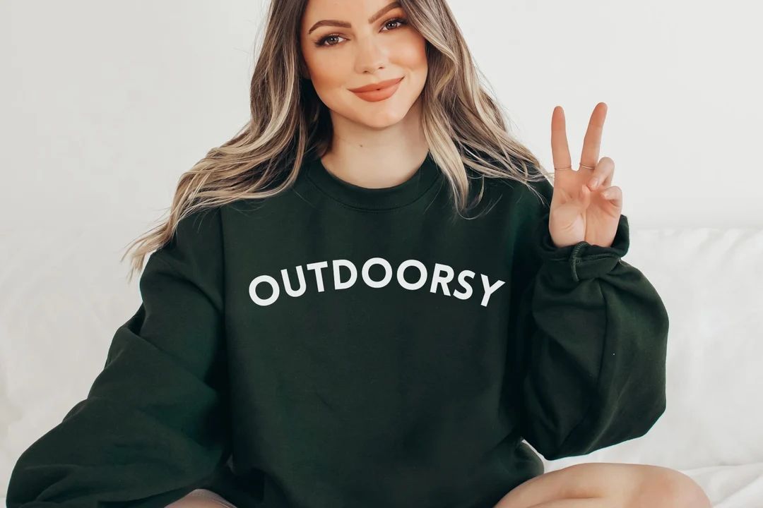 Outdoorsy Sweatshirt Adventure Sweater Outdoorsy Gifts - Etsy | Etsy (US)