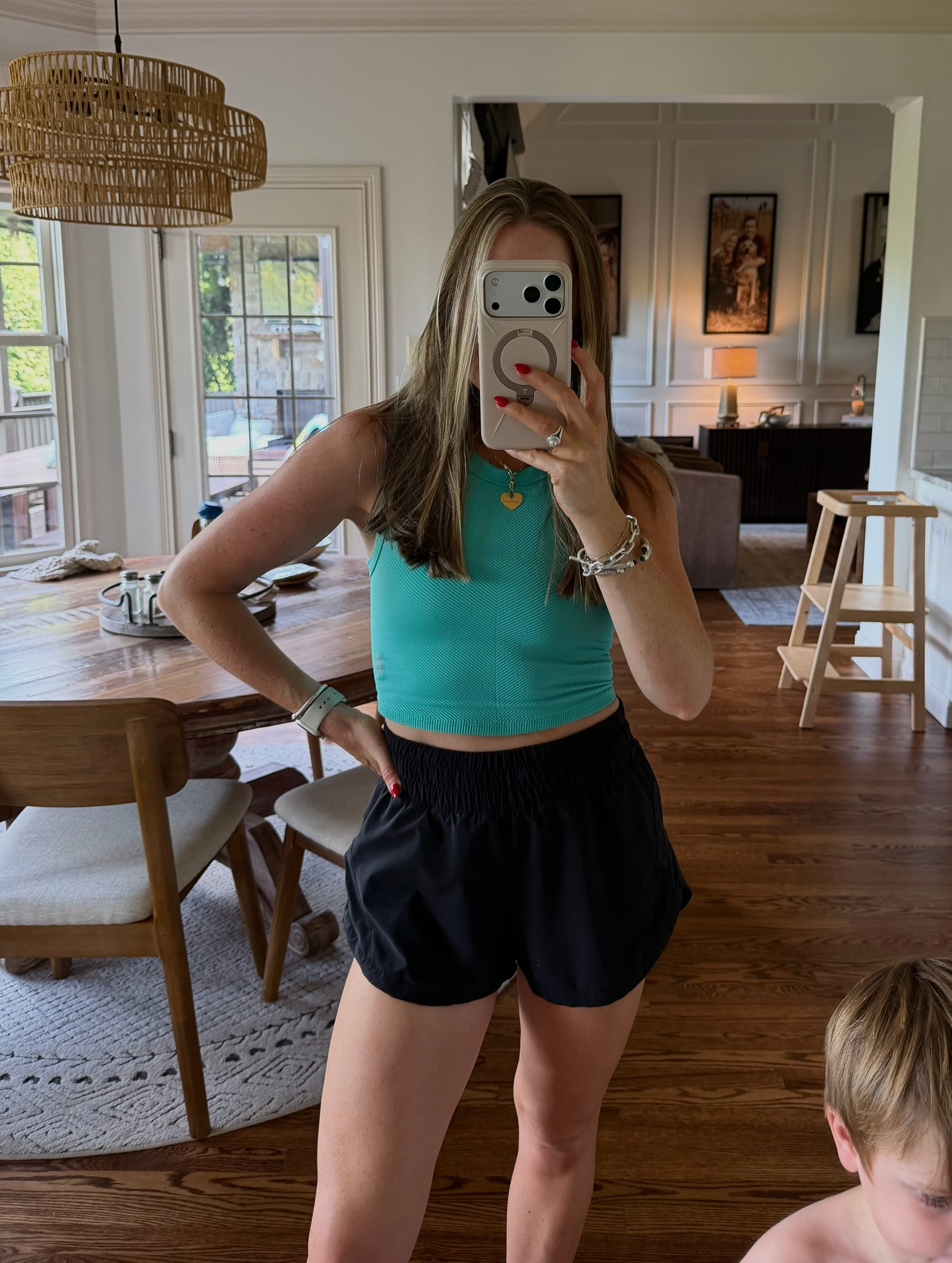 Today's ootd + a fresh cut!✂️

I'm wearing a size S in this top & these shorts!

Lulu lemon | Free People Movement | activewear | athleisure 

 #LTKootd #LTKmomlife #LTKActive