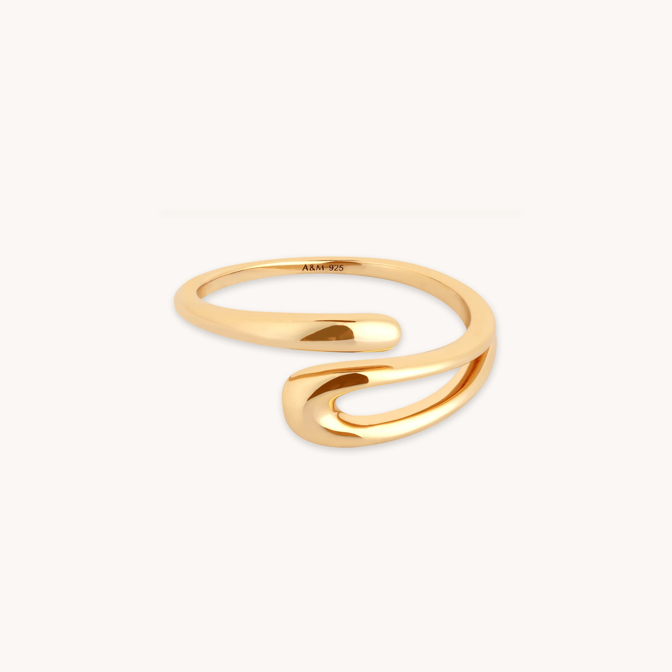 Molten Wrap Ring in Gold | Astrid & Miyu UK