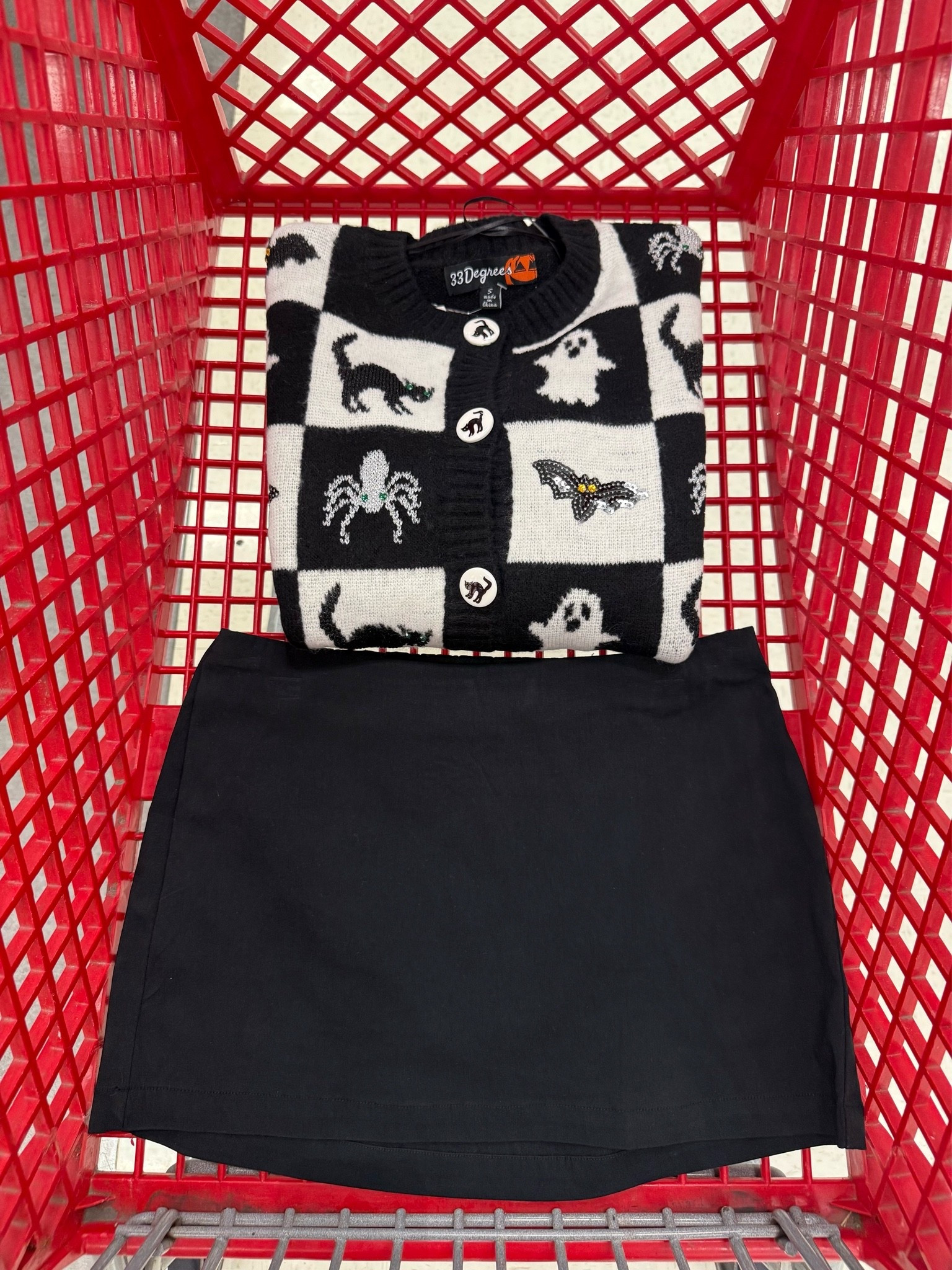 Cute Halloween sweater paired with a skort and tall black boots 🎃🖤 Such a cute look for the season!

#LTKootd
