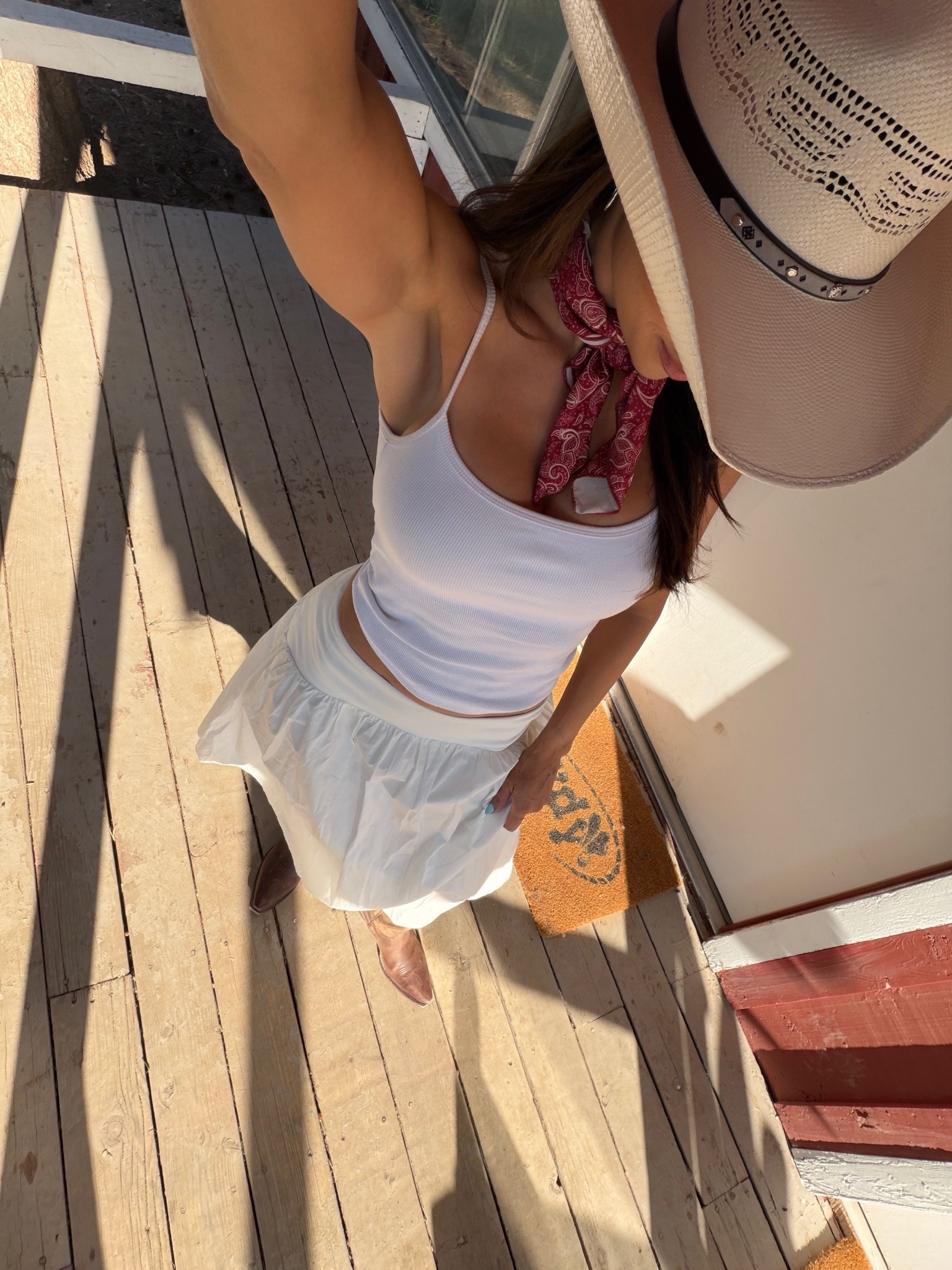 Colorado summer dinner, cowboy boots, cowboy hat, camo with built in bra #western #westernwear #cowboyhat #cowboyboots #boots

#LTKgrwm #LTKTravel