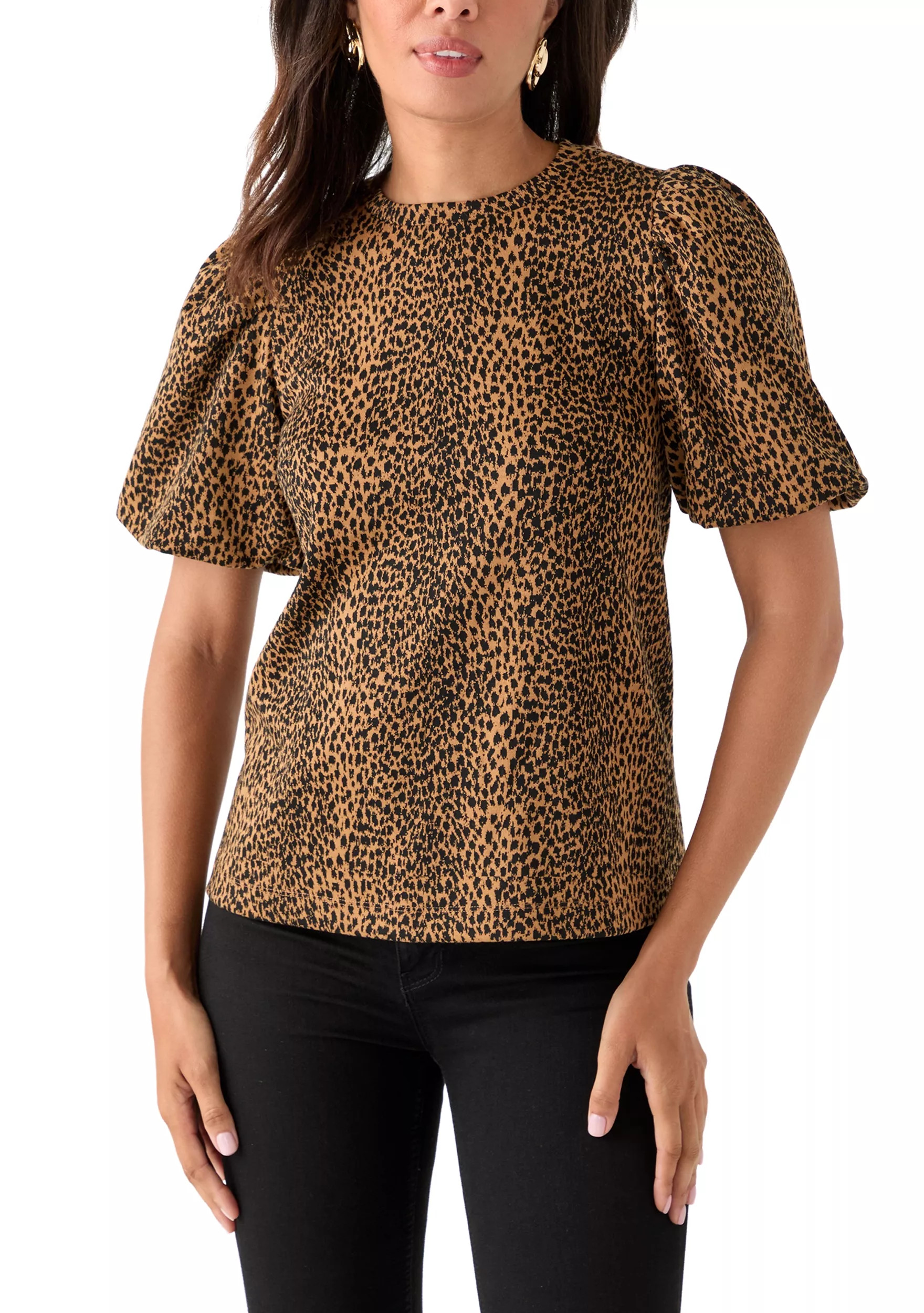 Women's Balloon Sleeve Jacquard Top | Belk