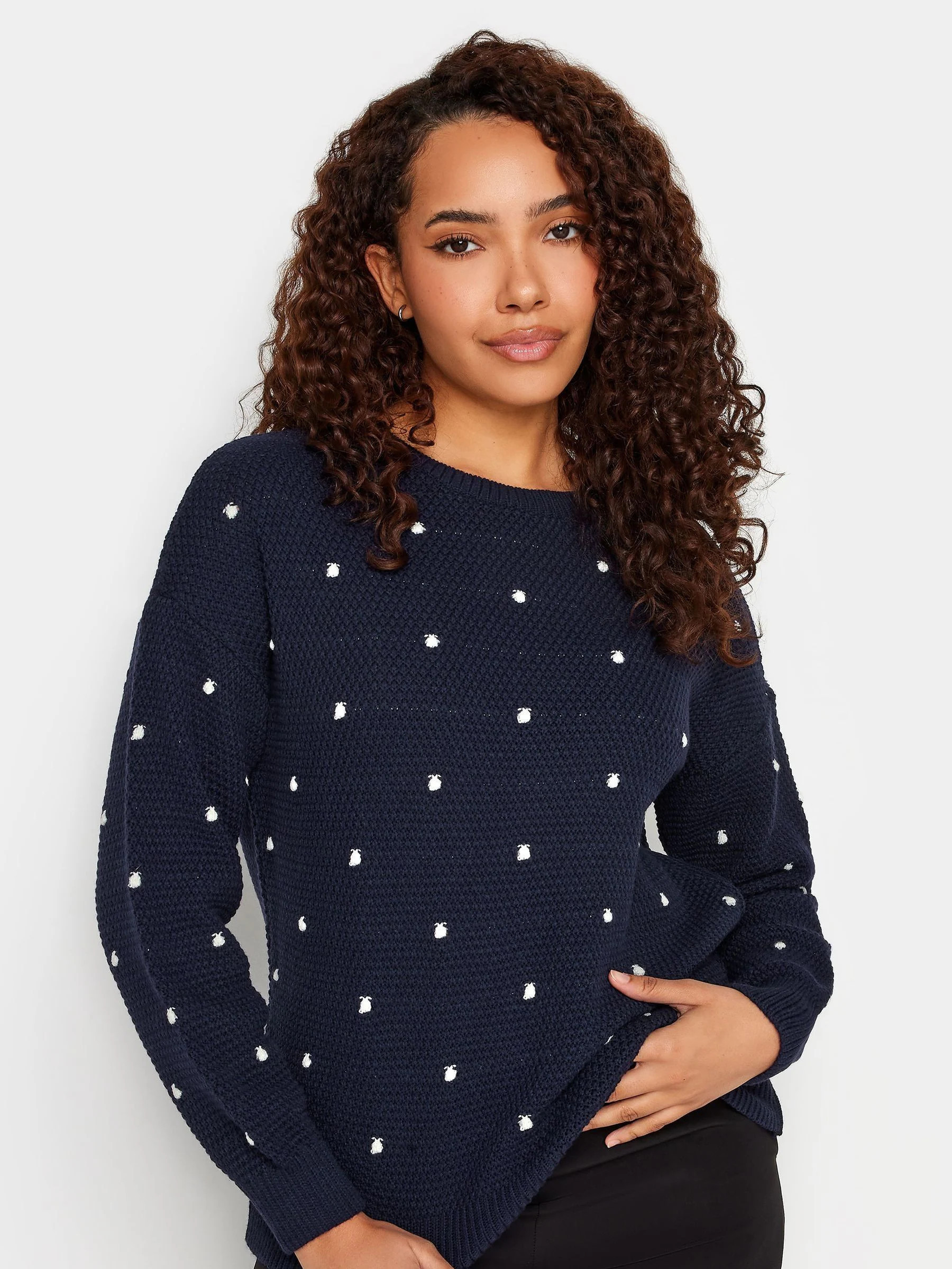 M & Co Blue Polka Dot Jumper US 14-16 | Next US