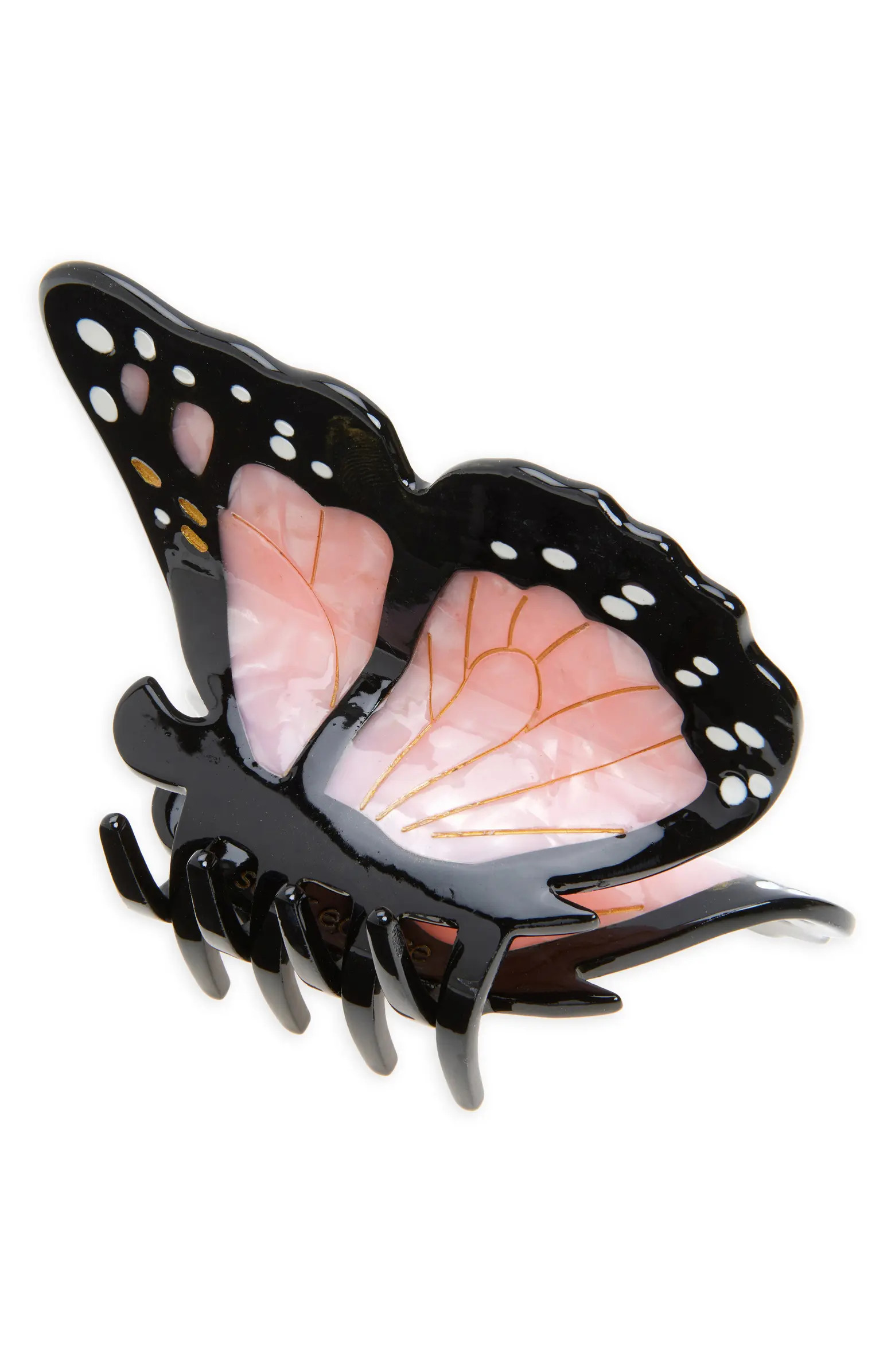 Hand-Painted Monarch Butterfly Claw Clip | Nordstrom