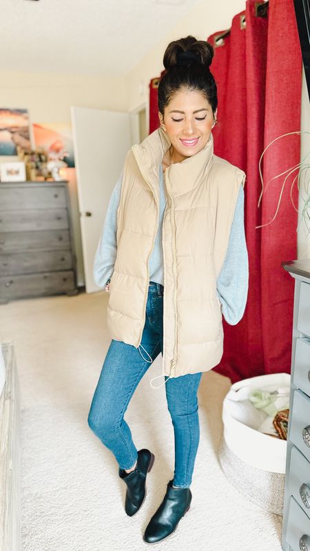 Fall outfit. Winter outfit. Puffer vest is my new thing. 
Amazon finds. Gift guide. Puffer vest. Holiday outfit. Gift for her.

#LTKunder50 #LTKGiftGuide #LTKHoliday