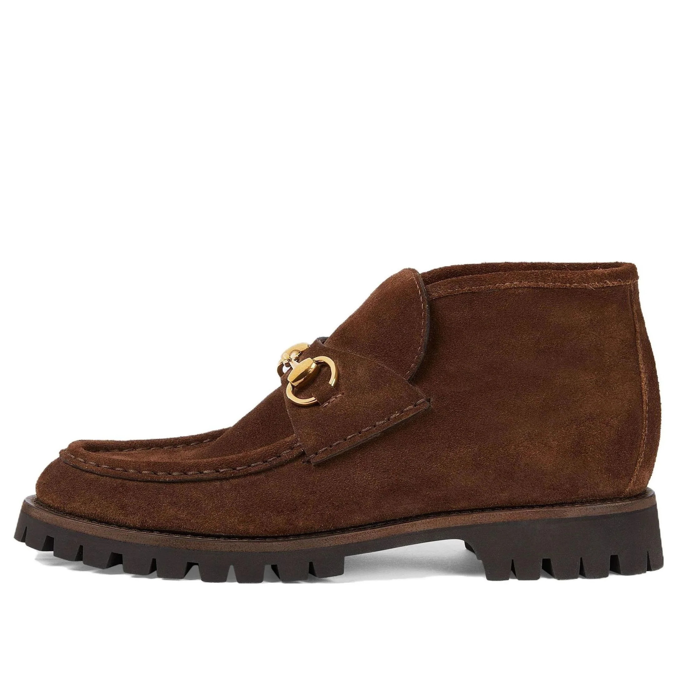 (WMNS) Gucci Horsebit Ankle Boot 'Brown Suede' 764206-0PV00-2206 | KICKS CREW