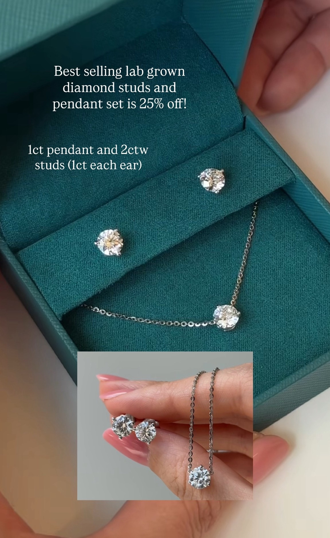 Best selling lab grown diamond studs and pendant set is 25% off! It comes in either white gold or yellow 14k gold. It’s literally the perfect jewelry gift set!

Fine jewelry ￼
Birthday anniversary 
Everyday jewelry staples
Effy

#LTKWorkwear #LTKSaleAlert #LTKWedding