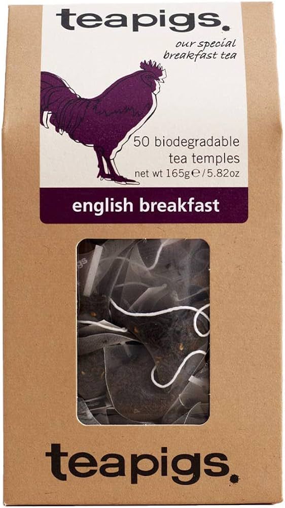 teapigs English Breakfast Black Tea, 50 Count, Biodegradable Tea Bags, Assam, Ceylon & Rwandan Te... | Amazon (US)