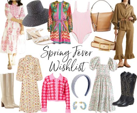 Spring wish list! A few of these things are available in the LTK Spring Sale! 
.
Spring outfit sandals sundress sun hat straw hat one piece swimsuit 

#LTKsalealert #LTKfindsunder100 #LTKSpringSale