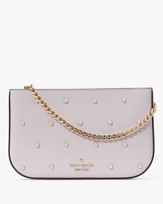 Madison Studded Pearls Pochette | Kate Spade Outlet