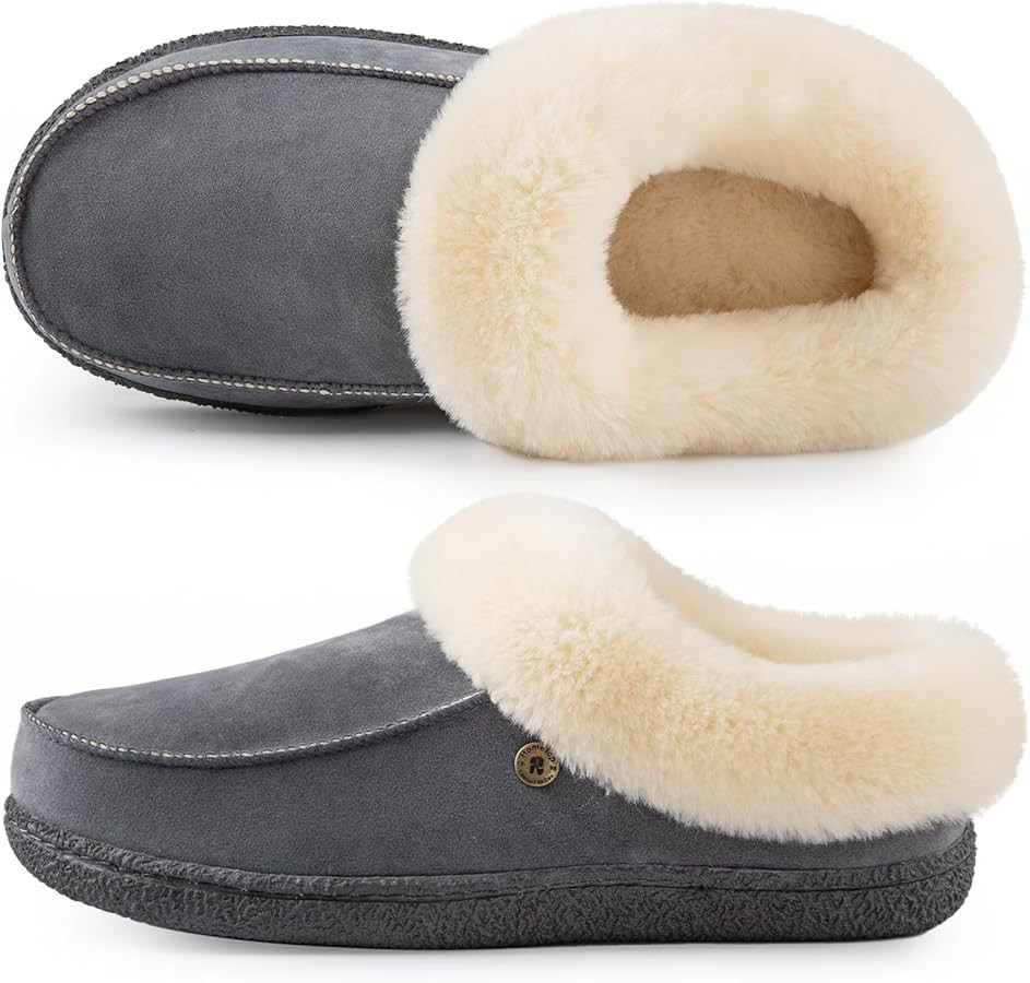 HomeTop Women's Comfy Moccasin Style Memory Foam Slip on Slippers Soft Microsuede Clog House Shoe... | Amazon (US)