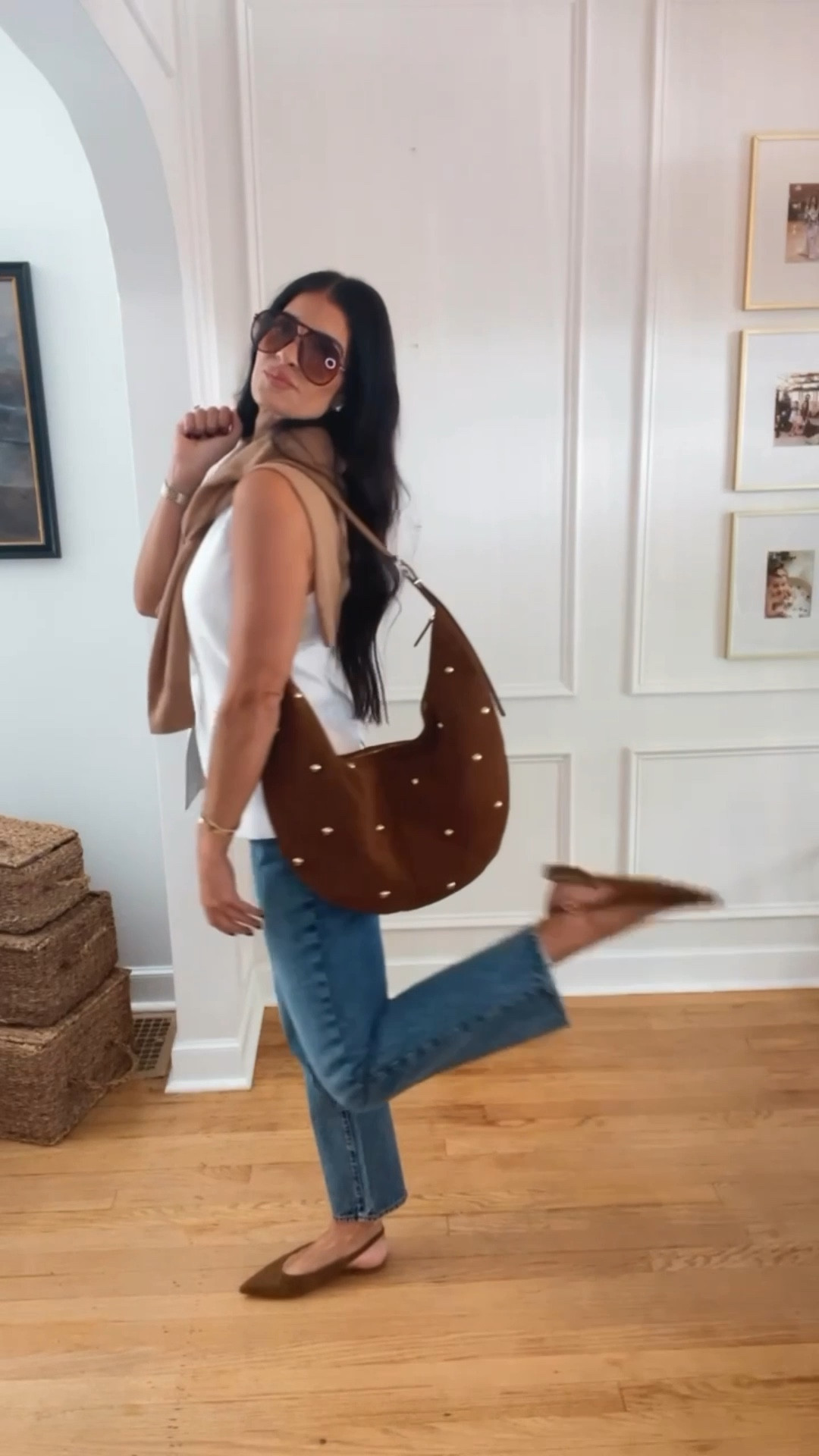 Just like in real estate, the right foundation makes everything easier — classic denim, neutral layers, and comfy flats to keep me moving. 

Wearing a size 25 in denim, small in the top and small sweater

#LTKWorkwear #LTKSeasonal #LTKOver40