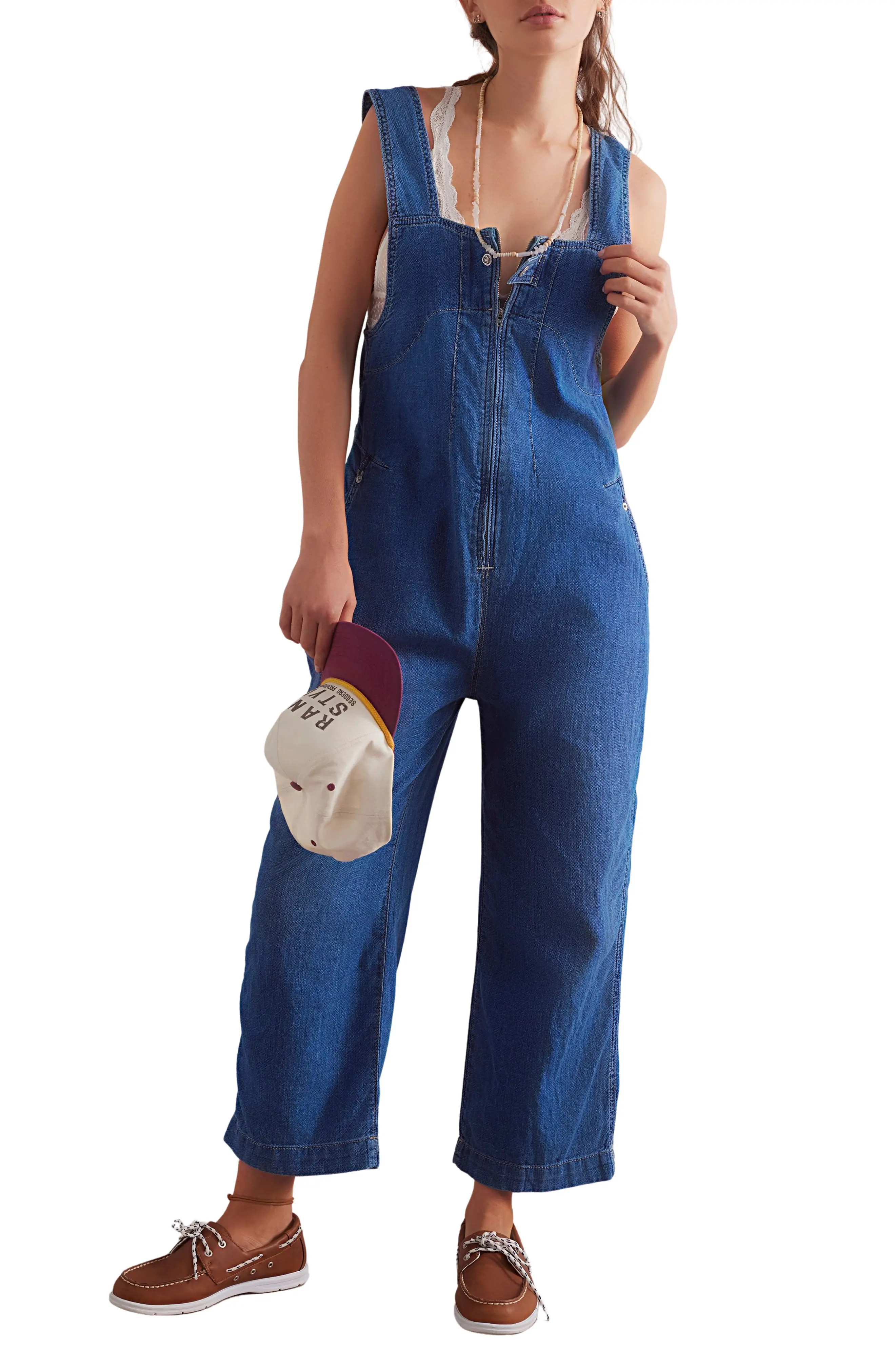 Free People We The Free Jude Denim Jumpsuit (Women) | Nordstrom | Nordstrom