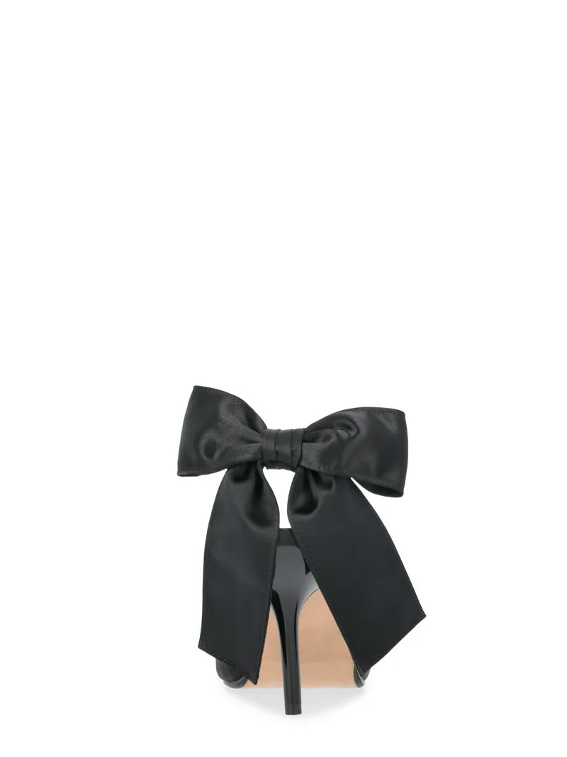 Scoop Women's Satin Slingback Heels with Bow | Walmart (US)