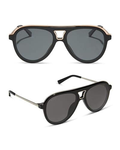 DIFF Tosca III Designer Oversized Aviator Sunglasses for Women | Fashionable & Trendy Style | UV4... | Amazon (US)