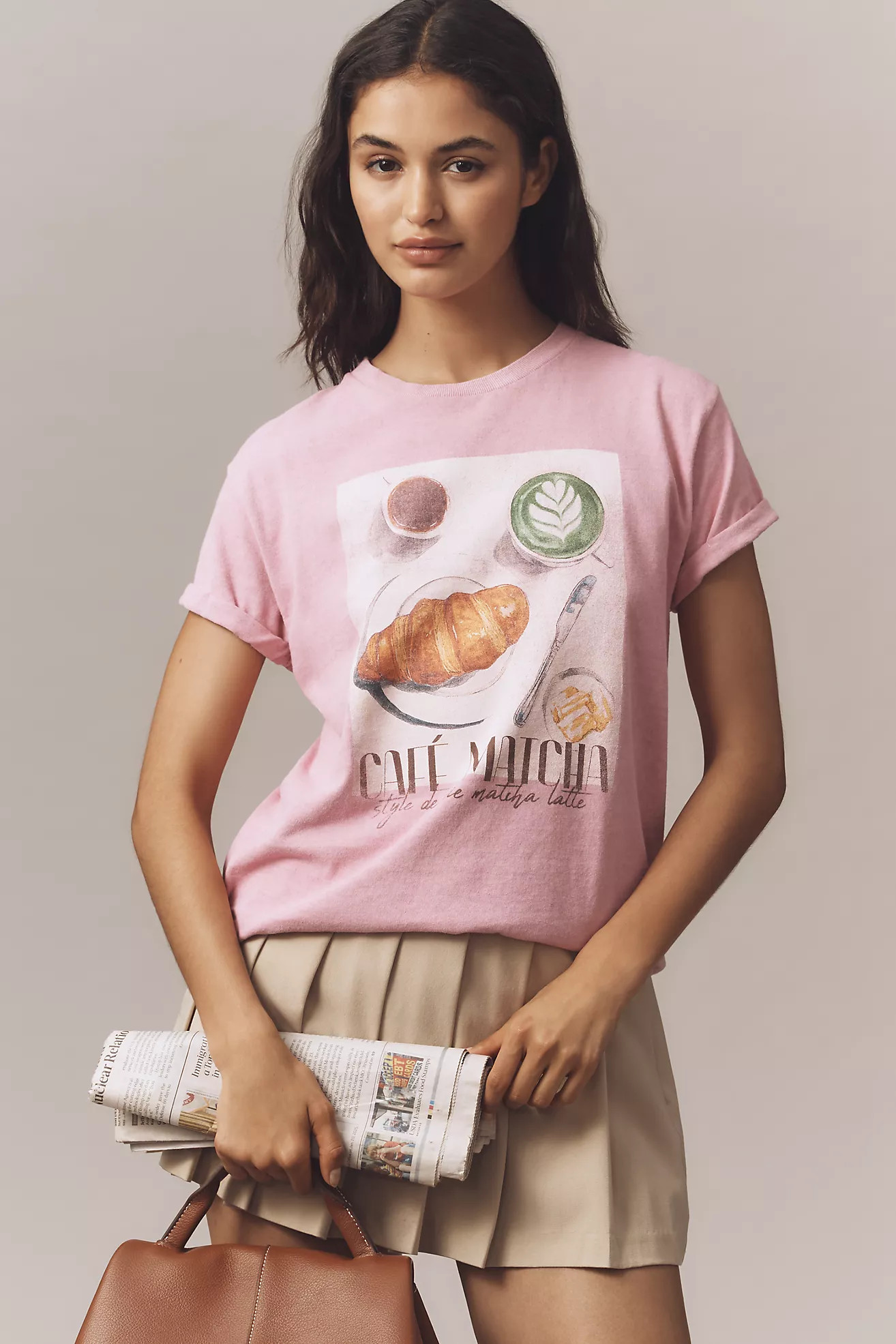 By Anthropologie Café Matcha Graphic Tee | Anthropologie (US)