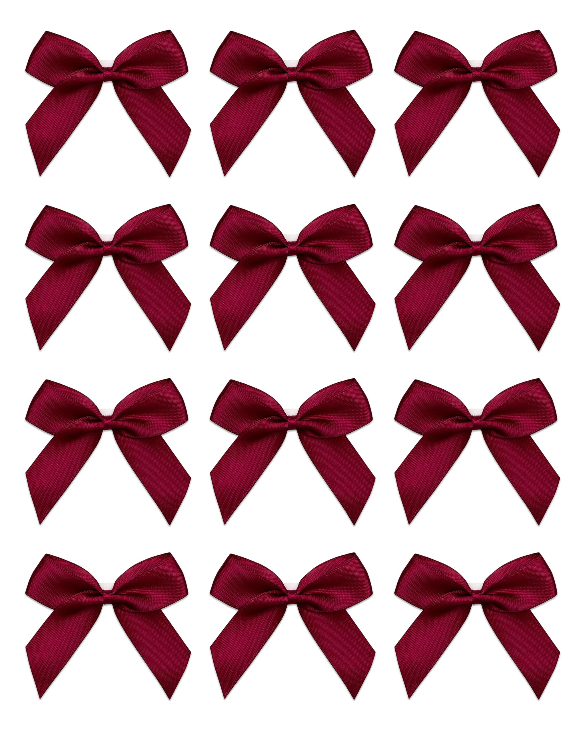 Italian Options Small Satin Ribbon Bows, Self Adhesive Bow Decorations for Crafts, Gift Wrap, Ham... | Amazon (UK)