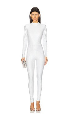 Mariandree Gaitan Belen Jumpsuit in Silver from Revolve.com | Revolve Clothing (Global)