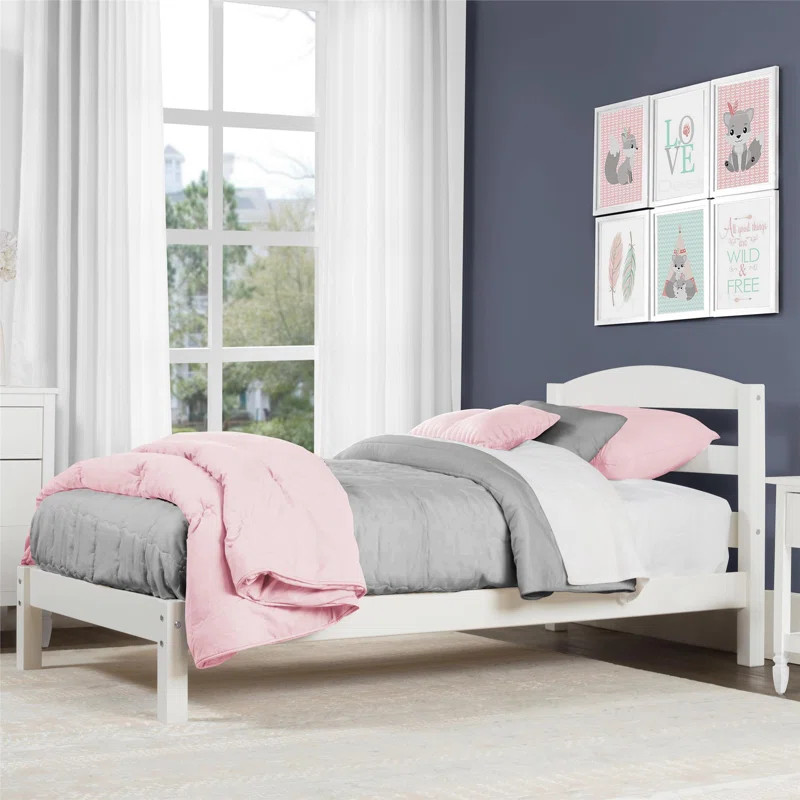 Brodey Twin Solid Wood Platforms Bed by Harriet Bee | Wayfair North America