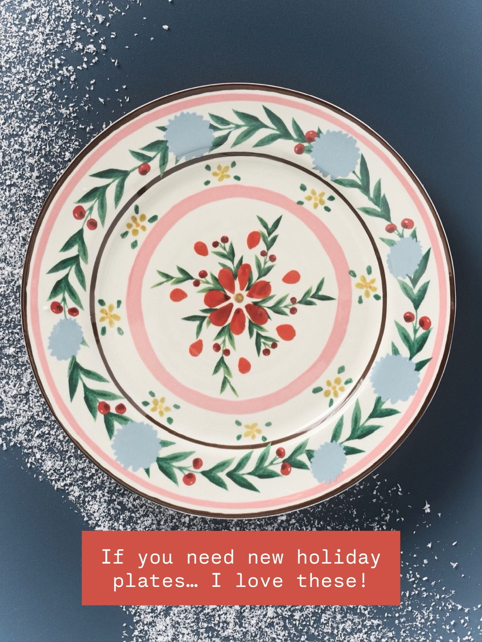 Can’t believe the holiday season is almost here! Anthropologie already has lots off holiday decor & kitchen things if you want to go ahead and grab! Love these Christmas dinner plates!

Loverly Grey, home finds, kitchen finds, Christmas plates, holiday party