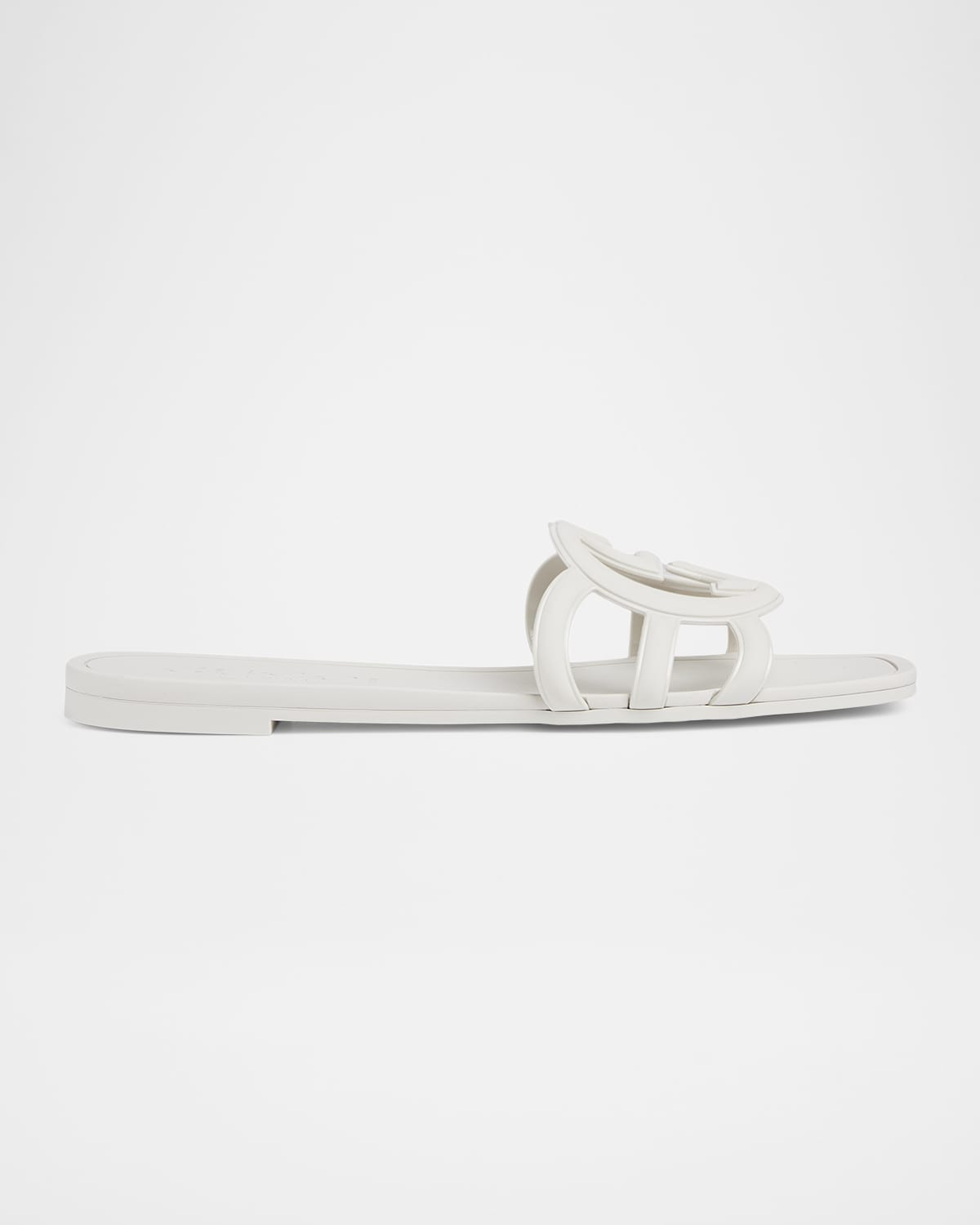 Palma GG Rubber Flat Slide Sandals | Neiman Marcus