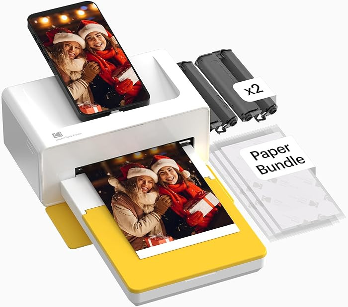 KODAK Dock Plus 4PASS Instant Photo Printer, 4x6” Portable Picture Printer, Bluetooth & Dock 2-... | Amazon (US)