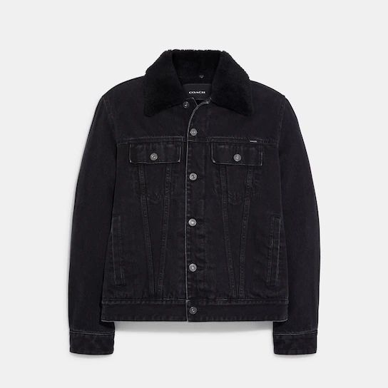 Denim Jacket With Sherpa Lining | Coach Outlet
