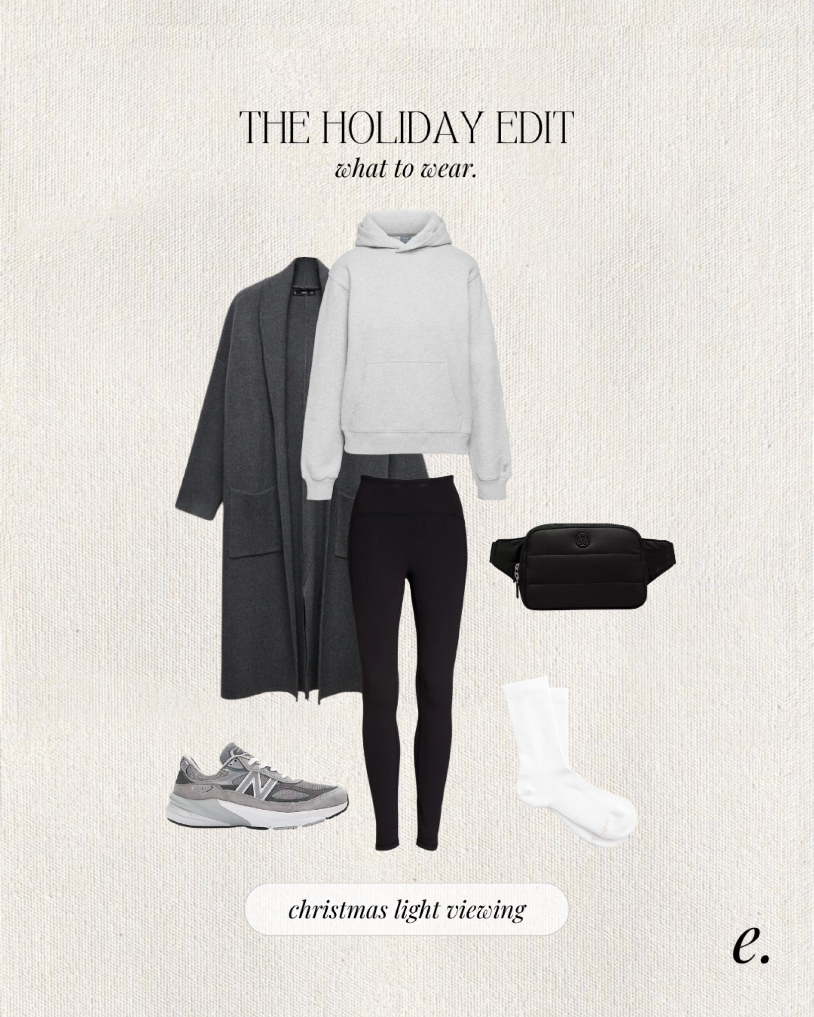 What to wear holiday edition.
Of course a coatigan had to be included in this round up since they are the best. Also, Aritzia is now on LTK so I linked the most comfortable hoodie and Lululemon’s new belt bag style! 

Winter walking outfit, workout outfit, loungewear, new balance sneakers



#LTKHoliday #LTKitbag #LTKshoecrush