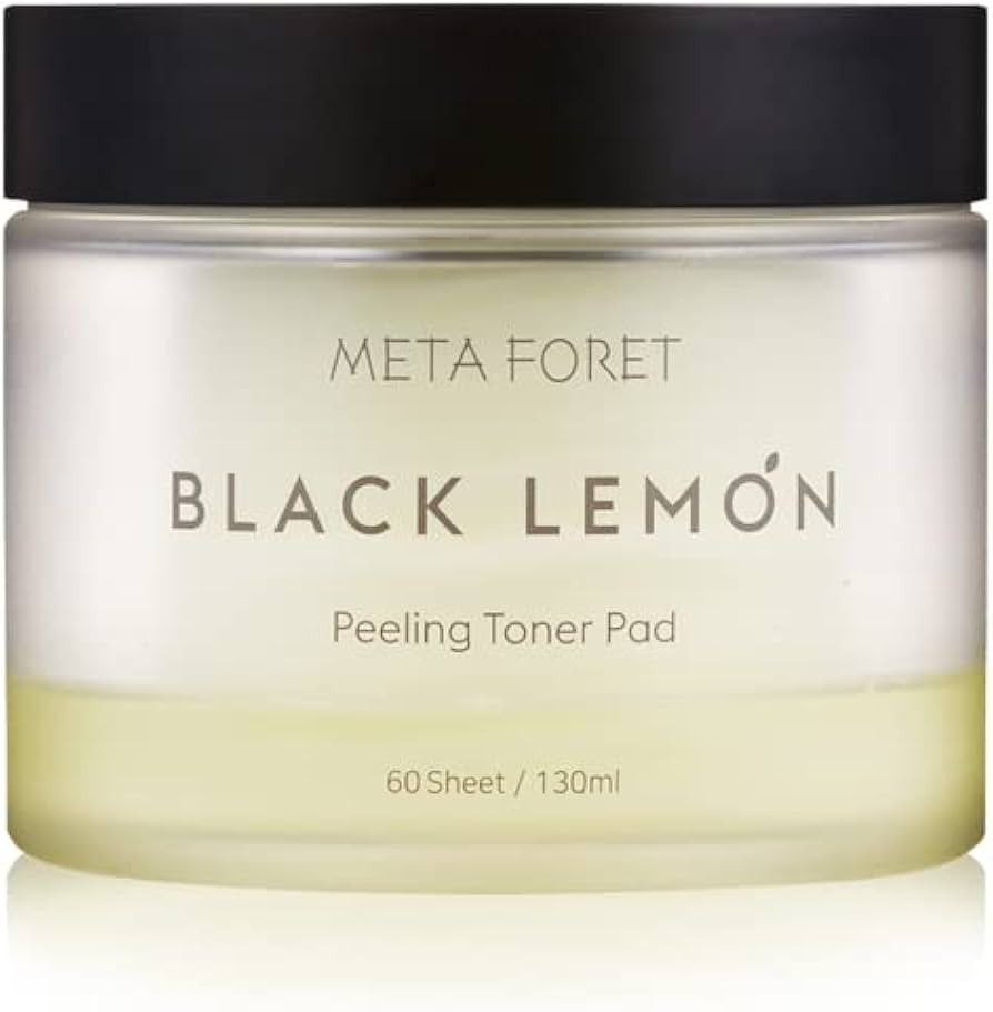 METAFORET Black Lemon Peeling Toner Pad 60 Sheets/Facial exfoliating Pads, Perfect Solution for D... | Amazon (US)