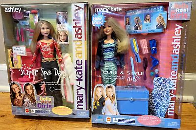 2002 Mattel Mary-Kate Curl & Style and Ashley Super Spa Day Olsen Dolls  | eBay | eBay US
